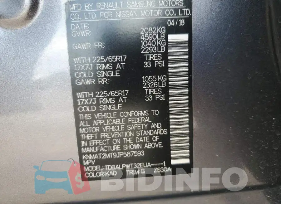 KNMAT2MT9JP587593 Photo# 13