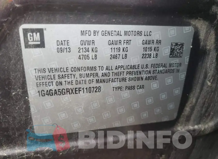 1G4GA5GRXEF110728 Photo# 12