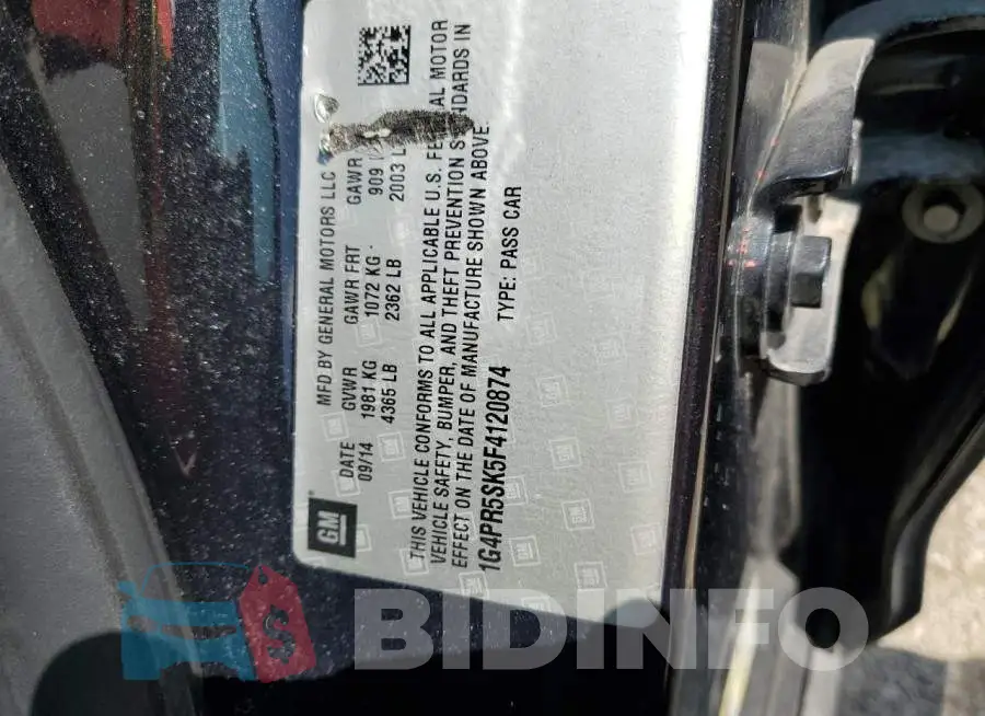 1G4PR5SK5F4120874 Photo# 12