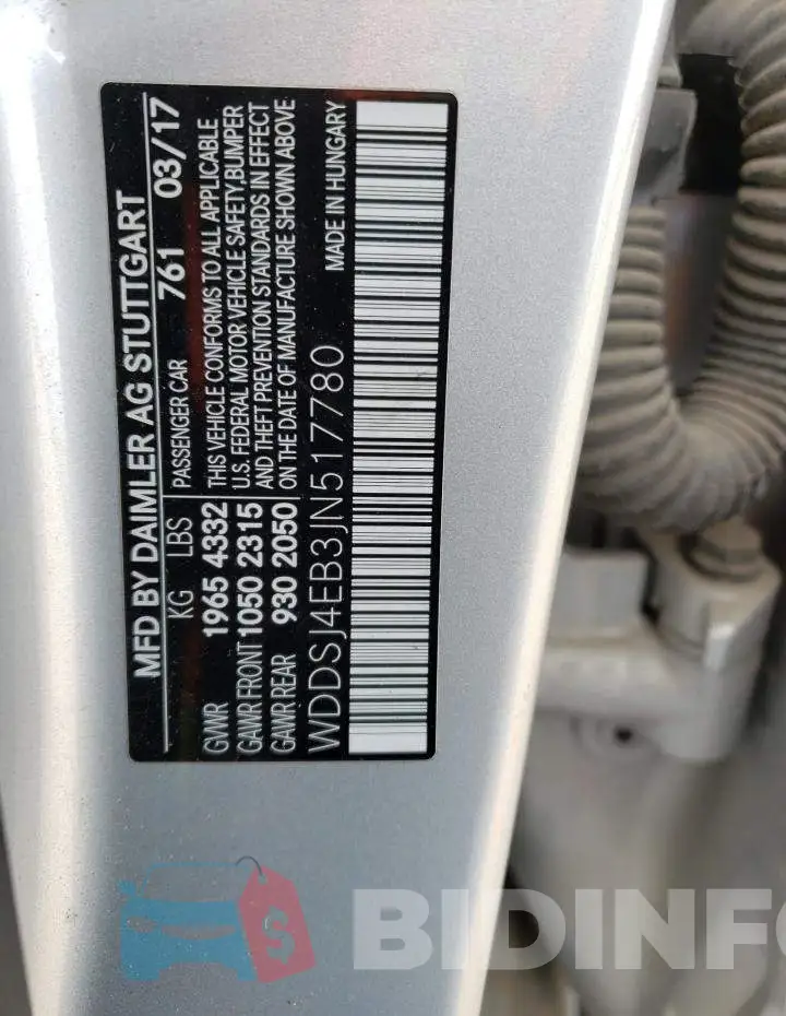 WDDSJ4EB3JN517780 Photo# 12