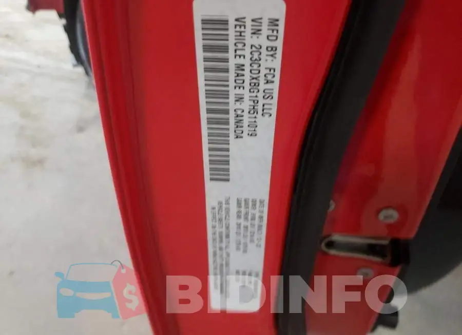 2C3CDXBG1PH511019 Photo# 12
