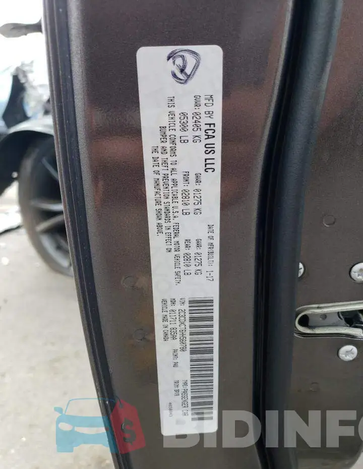 2C3CDXCT6HH560780 Photo# 12