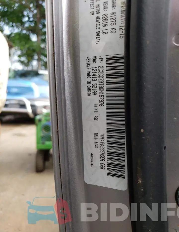 2C3CDZBT8GH157976 Photo# 12