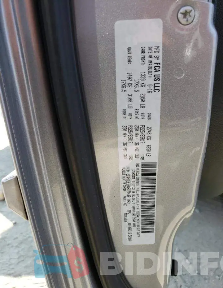 2C4RDGEG0GR371430 Photo# 12