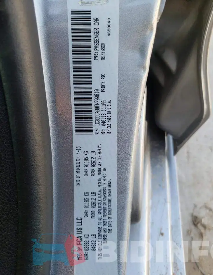 1C3CCCAB8FN700810 Photo# 12