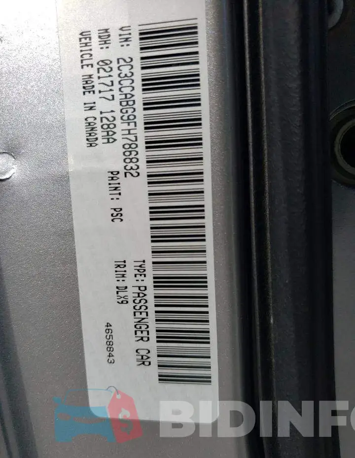 2C3CCABG9FH786832 Photo# 12