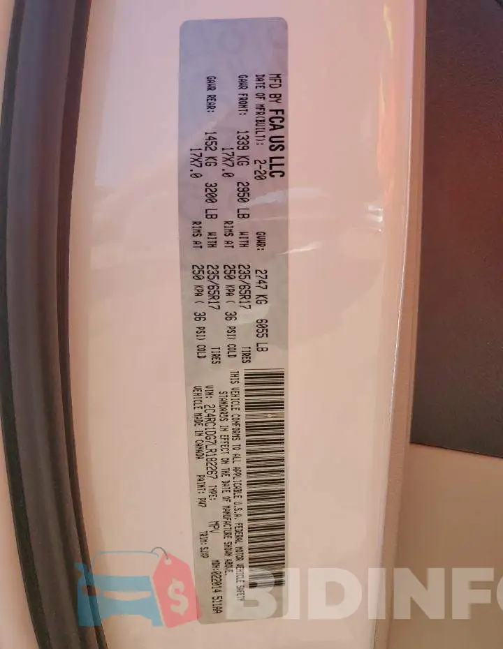 2C4RC1DG7LR182267 Photo# 13