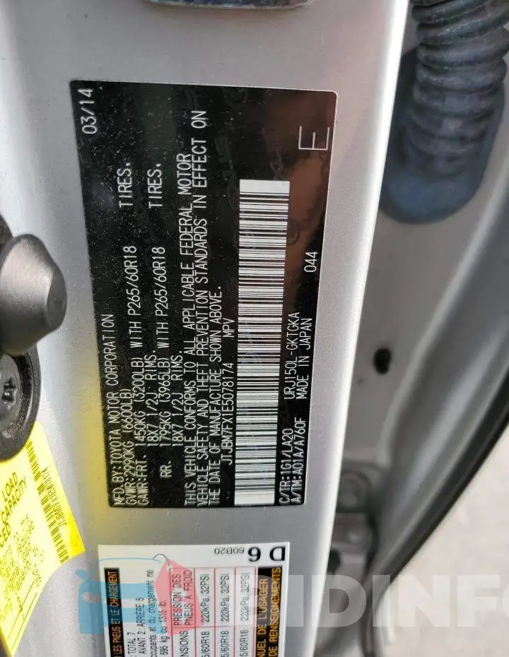 JTJBM7FX1E5078174 Photo# 13