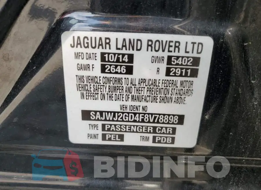 SAJWJ2GD4F8V78898 Photo# 12