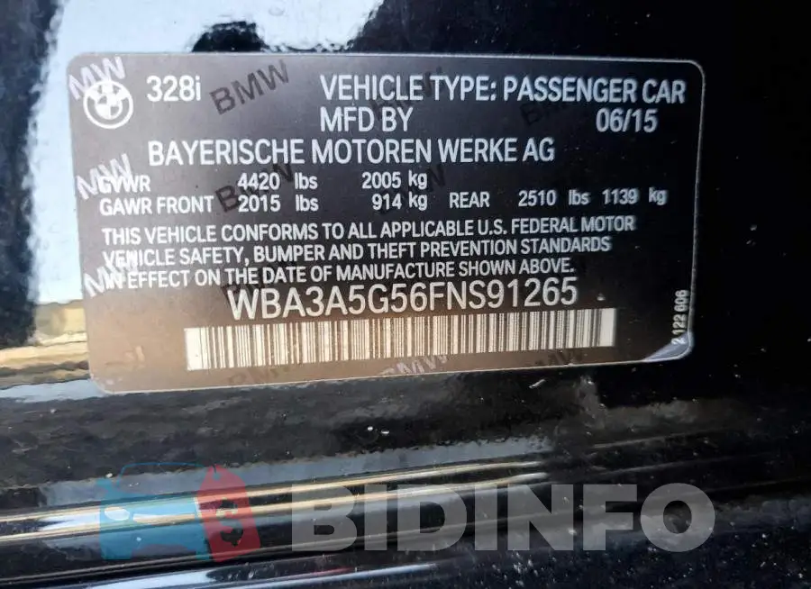 WBA3A5G56FNS91265 Photo# 12