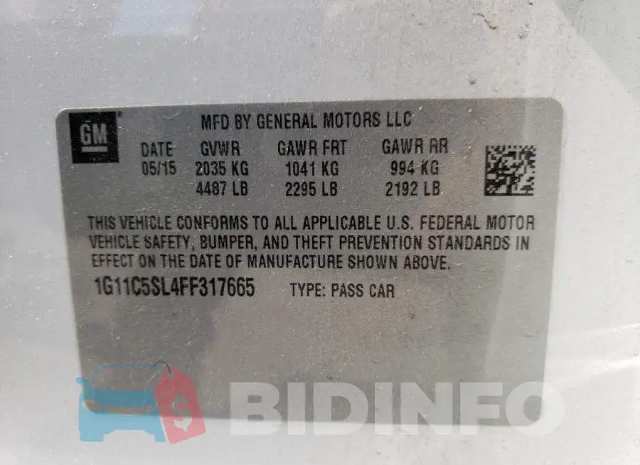 1G11C5SL4FF317665 Photo# 12
