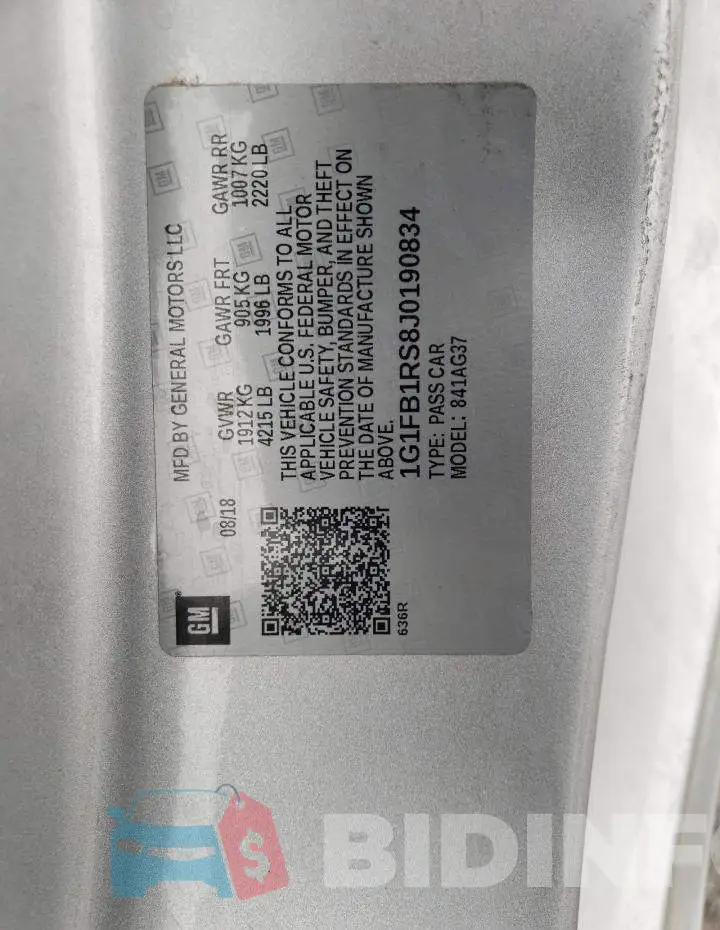 1G1FB1RS8J0190834 Photo# 12