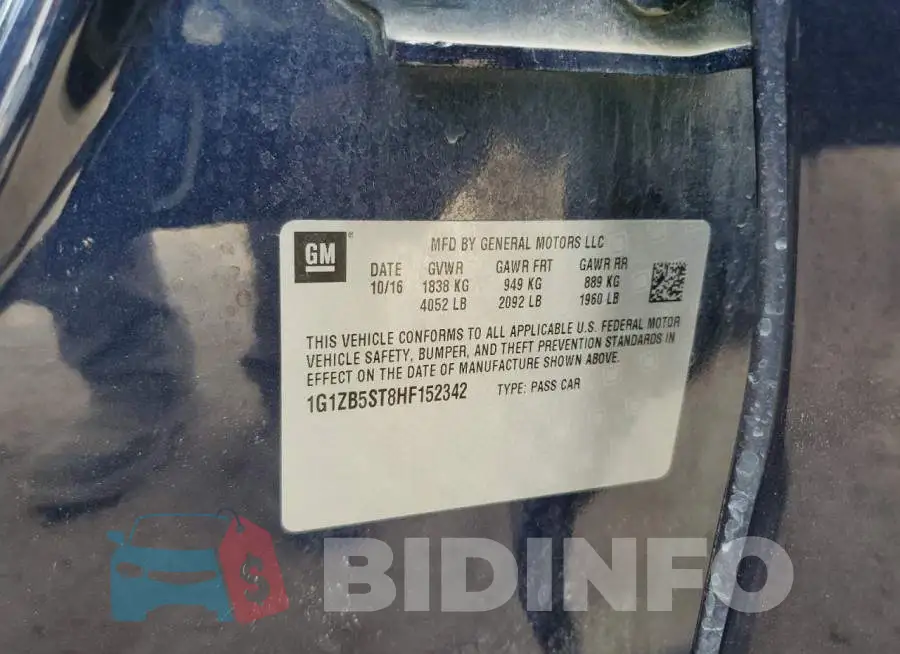 1G1ZB5ST8HF152342 Photo# 13