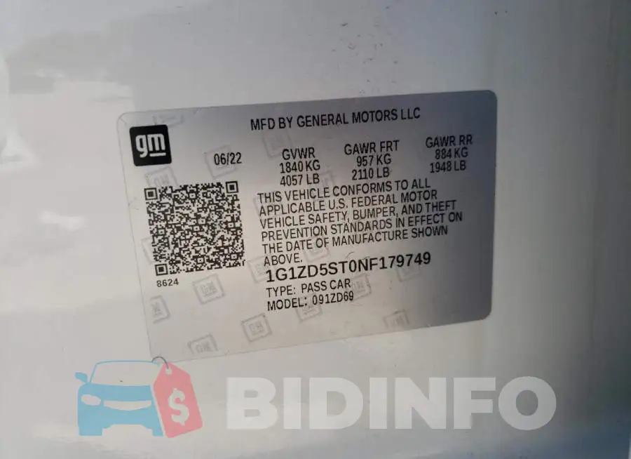 1G1ZD5ST0NF179749 Photo# 12