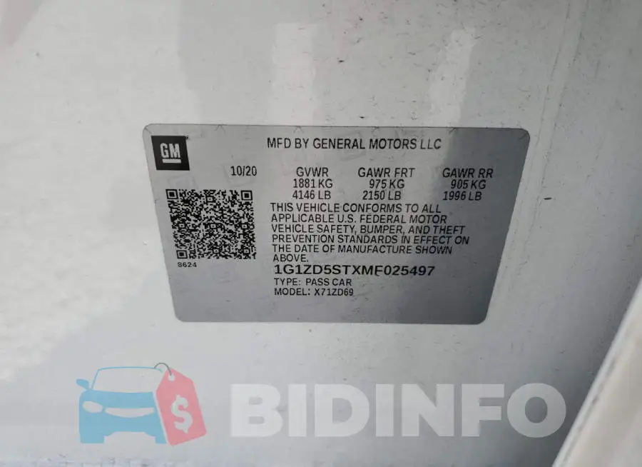 1G1ZD5STXMF025497 Photo# 12