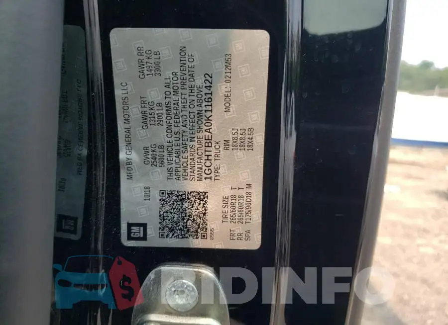 1GCHTBEA0K1161422 Photo# 12