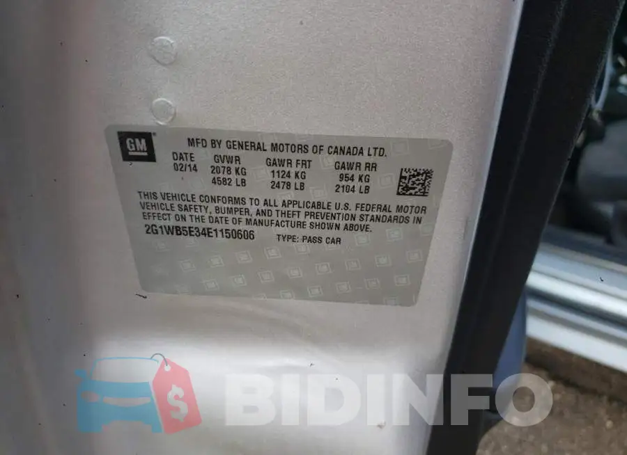 2G1WB5E34E1150606 Photo# 12