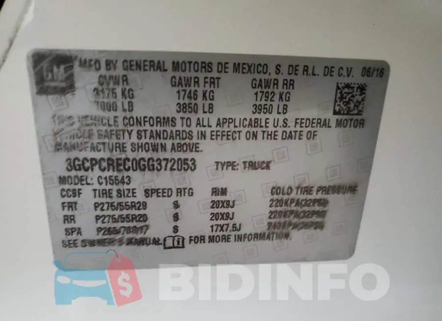 3GCPCREC0GG372053 Photo# 12