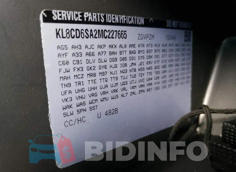 KL8CD6SA2MC227665 Photo# 13