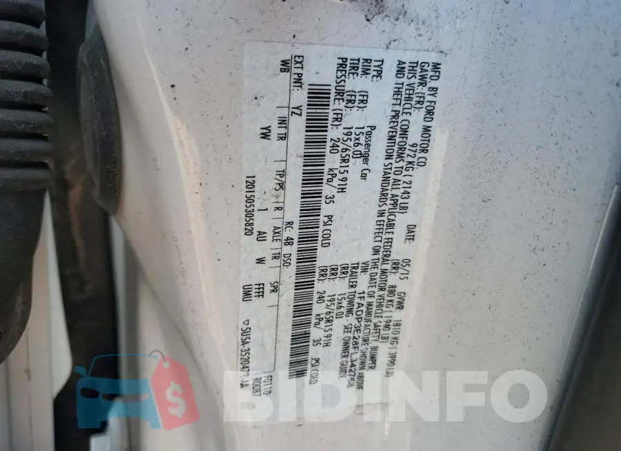 1FADP3E28FL342768 Photo# 12