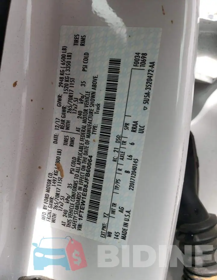 1FTEW1EB8JFB60064 Photo# 12
