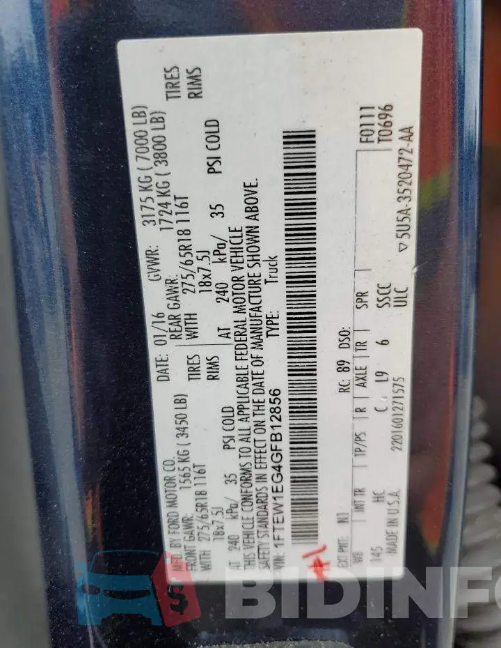 1FTEW1EG4GFB12856 Photo# 12