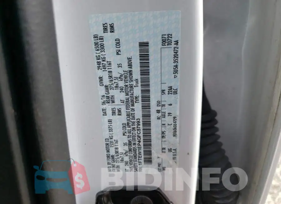 1FTEW1EP4GFC57993 Photo# 12