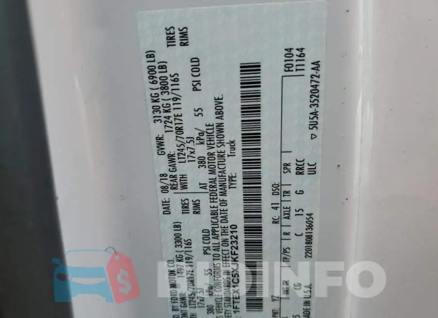 1FTEX1C5XJKF23210 Photo# 12