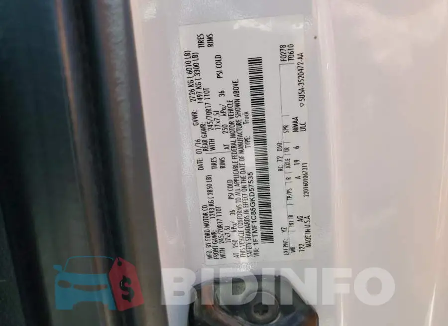 1FTMF1C85GKD57535 Photo# 13