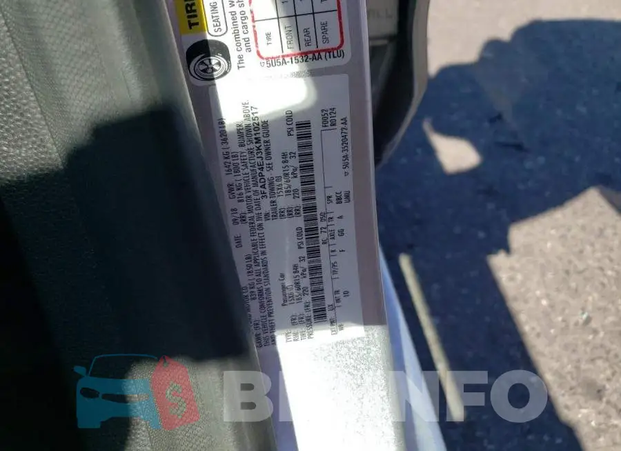 3FADP4EJ3KM102517 Photo# 12