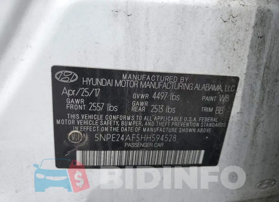 5NPE24AF5HH594528 Photo# 12