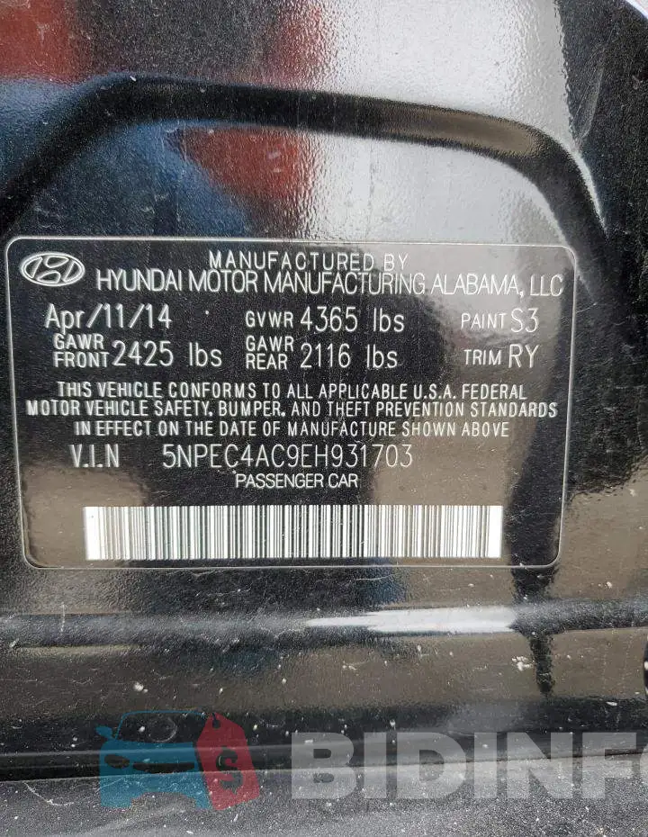 5NPEC4AC9EH931703 Photo# 13