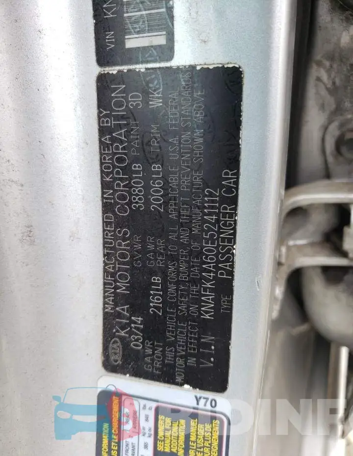 KNAFK4A60E5241112 Photo# 12