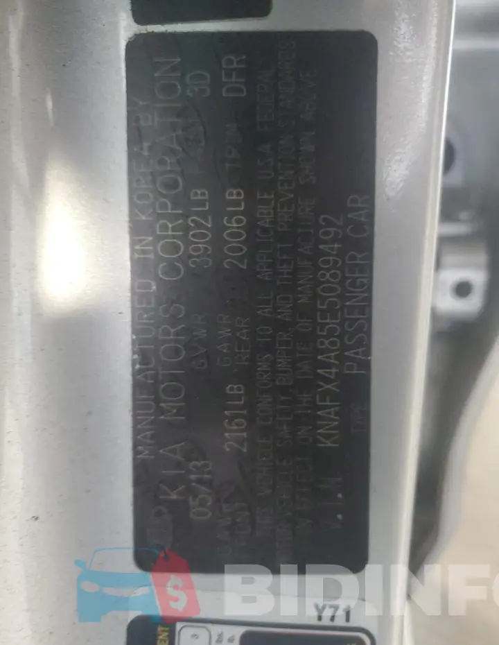 KNAFX4A85E5089492 Photo# 12