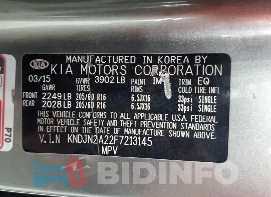 KNDJN2A22F7213145 Photo# 12
