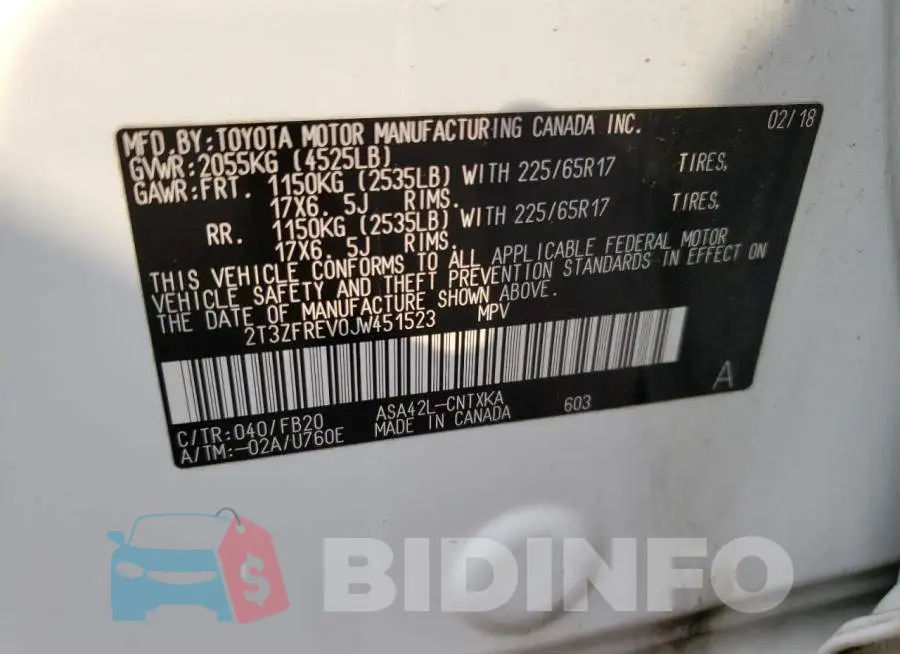 2T3ZFREV0JW451523 Photo# 13