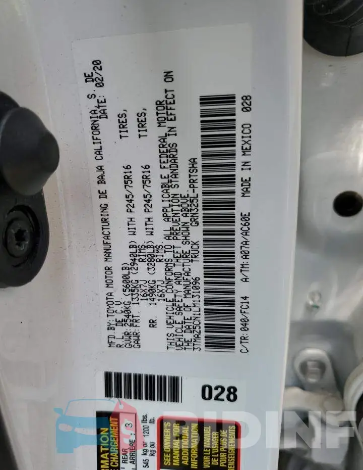 3TMAZ5CN1LM131096 Photo# 12