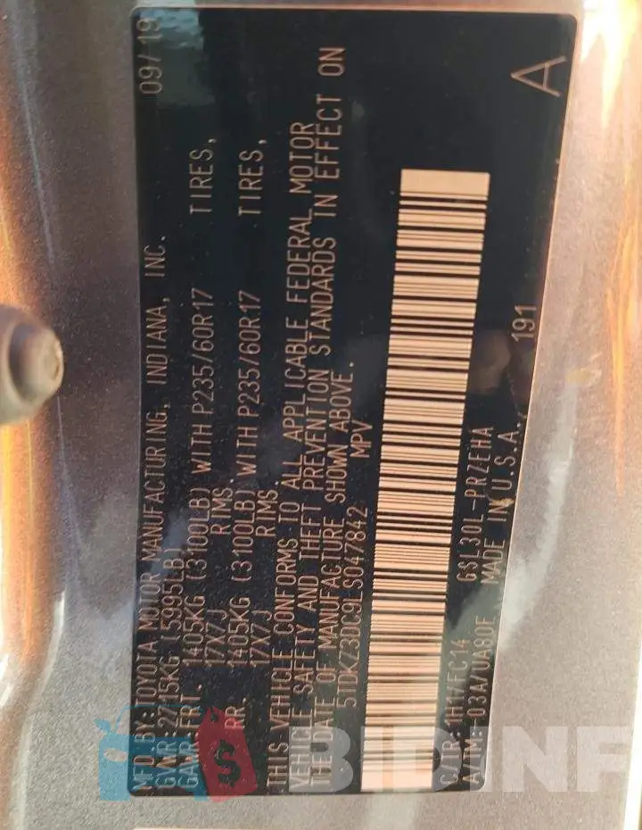 5TDKZ3DC9LS047842 Photo# 13