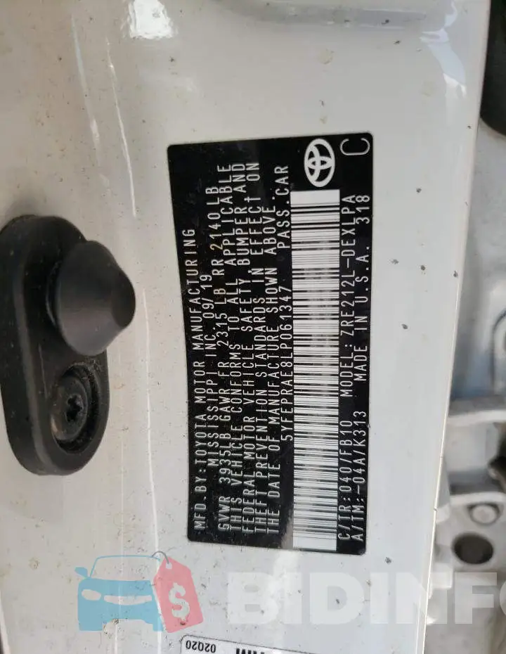 5YFEPRAE8LP061347 Photo# 12