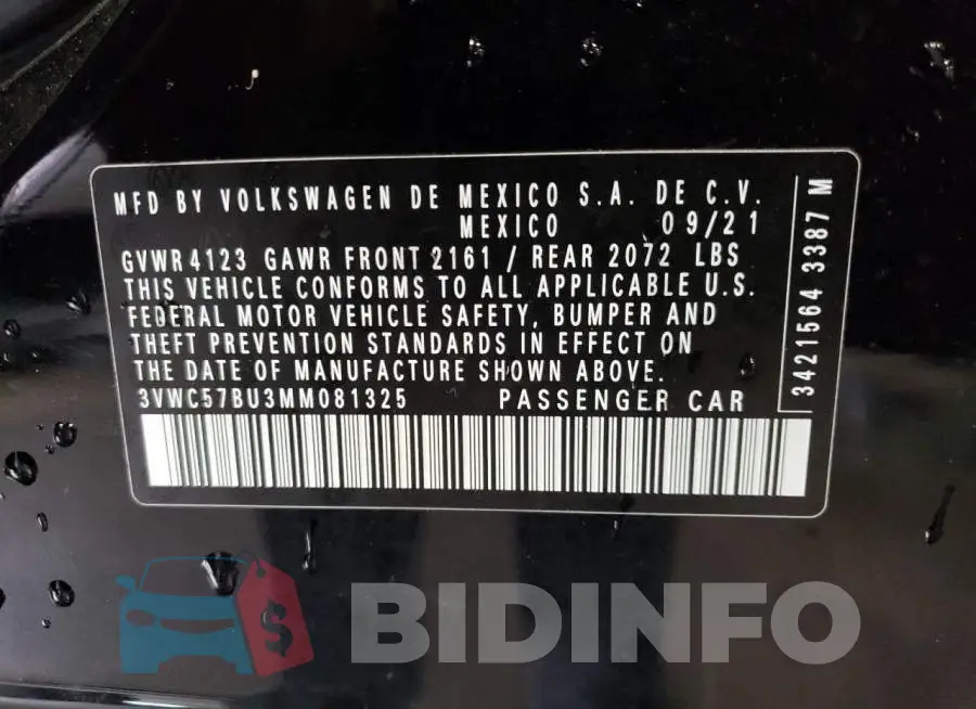 3VWC57BU3MM081325 Photo# 12