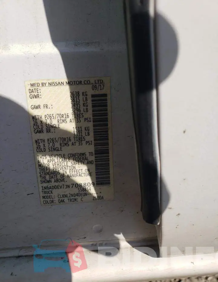 1N6AD0EV7JN708809 Photo# 12