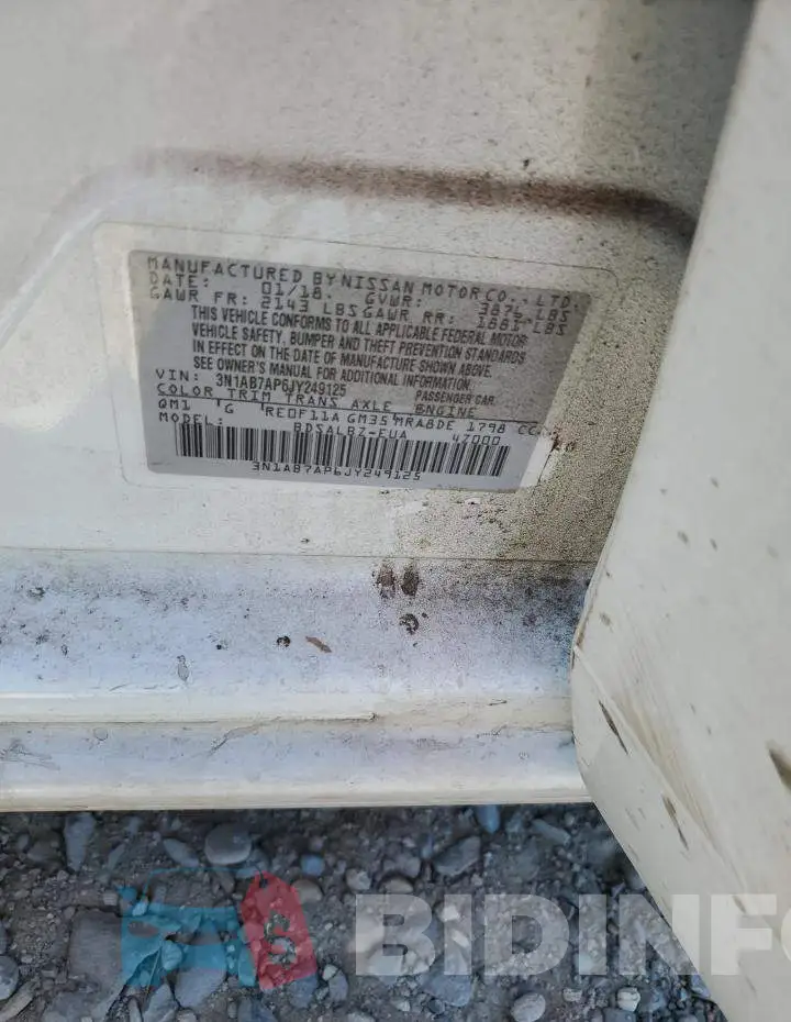 3N1AB7AP6JY249125 Photo# 12