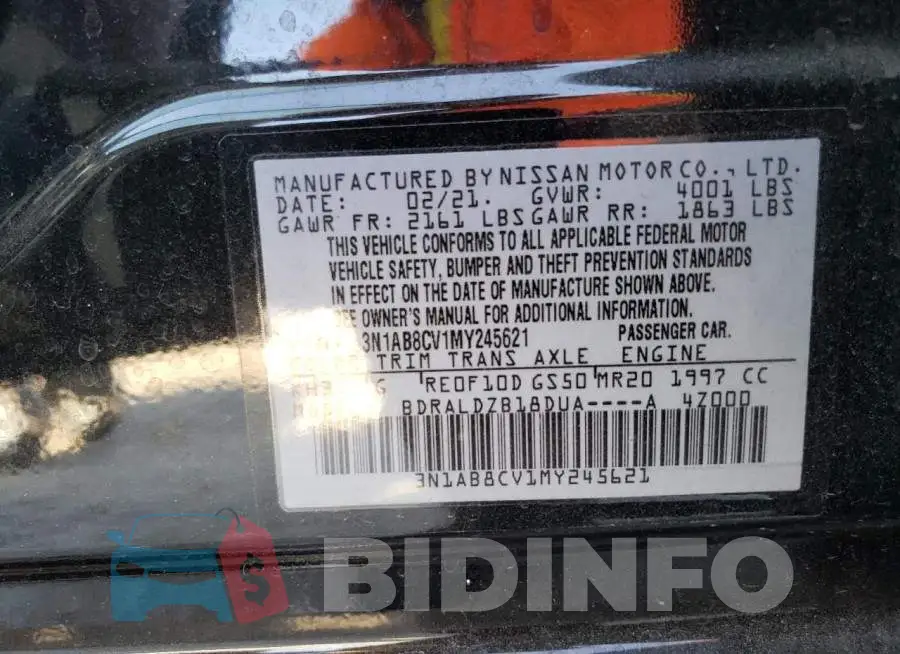 3N1AB8CV1MY245621 Photo# 12