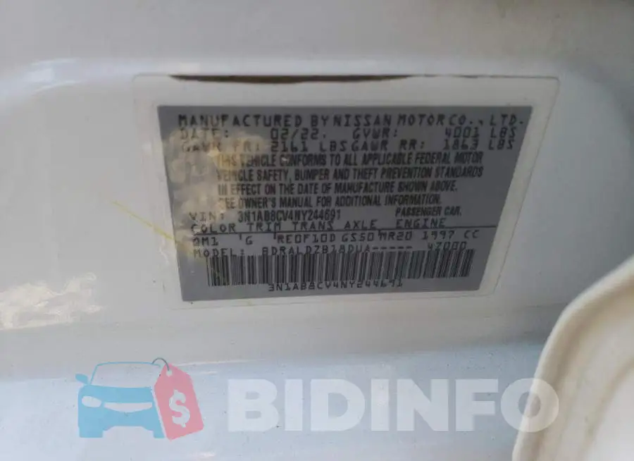 3N1AB8CV4NY244691 Photo# 12