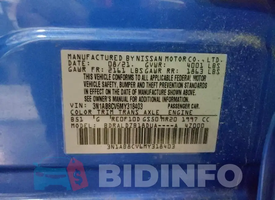3N1AB8CV6MY318403 Photo# 12