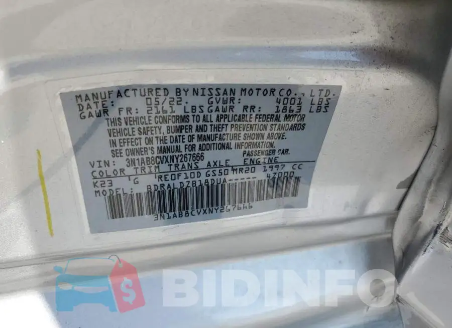 3N1AB8CVXNY267666 Photo# 12