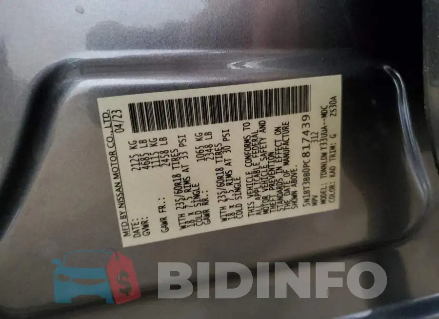 5N1BT3BB0PC817439 Photo# 13