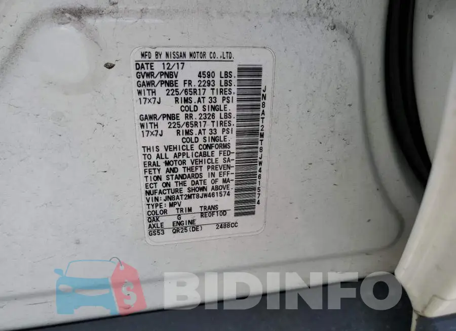 JN8AT2MT8JW461574 Photo# 13