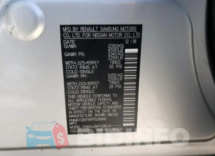 KNMAT2MT6KP528941 Photo# 12