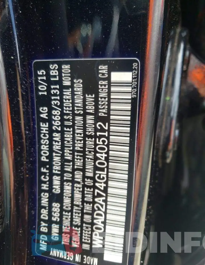 WP0AD2A74GL040512 Photo# 12